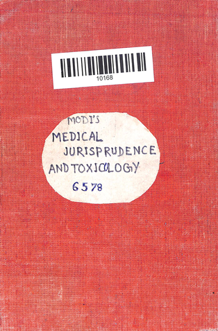 Modi's Medical Jurisprudence And Toxicolgy