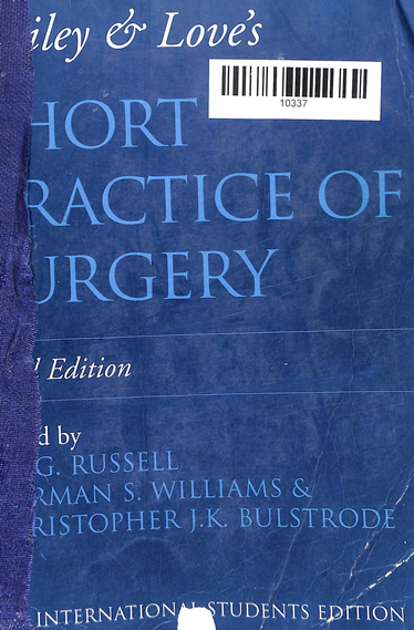 Bailey & Love'S Short Practice Of Surgery 23rd Edition
