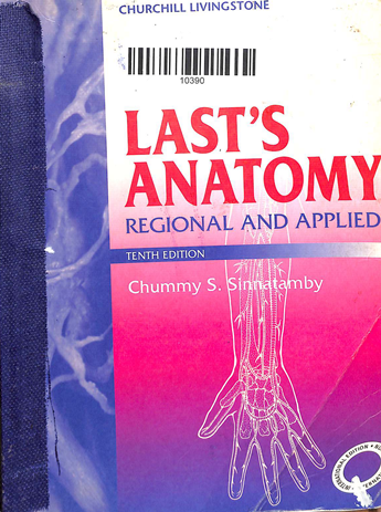 Last'S Anatomy Regional And Applied Tenth Editton
