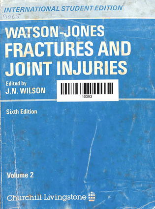 Watson-Jones Farctures And Joint Injuries Vol.-2