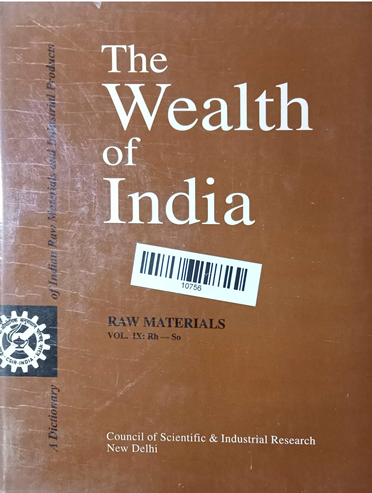 The Wealth Of India Volume -9 Rh -So