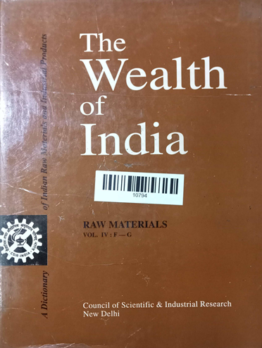 The Wealth Of India Volume 4: F-G
