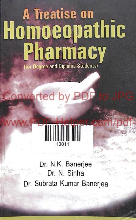 A TREATISE ON HOMOEOPATHIC PHARMACY 2