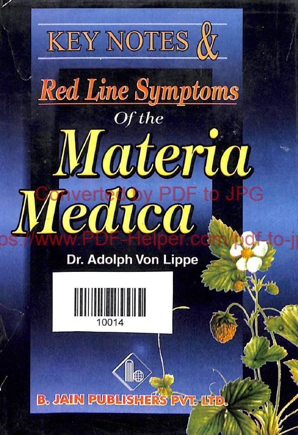 KEY NOTES AND RED LINE SYMPTOMS OF THE MATERIA MEDICA