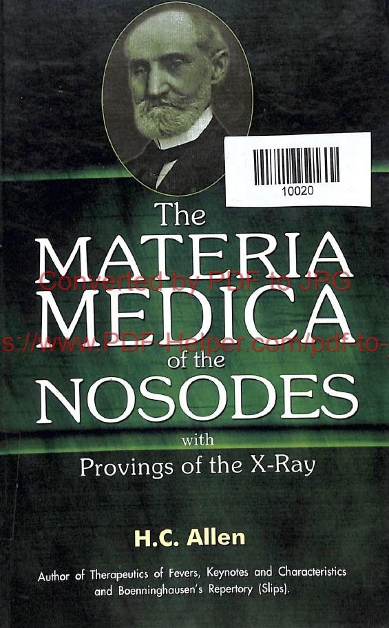THE MATERIA MEDICA OF THE NOSODES