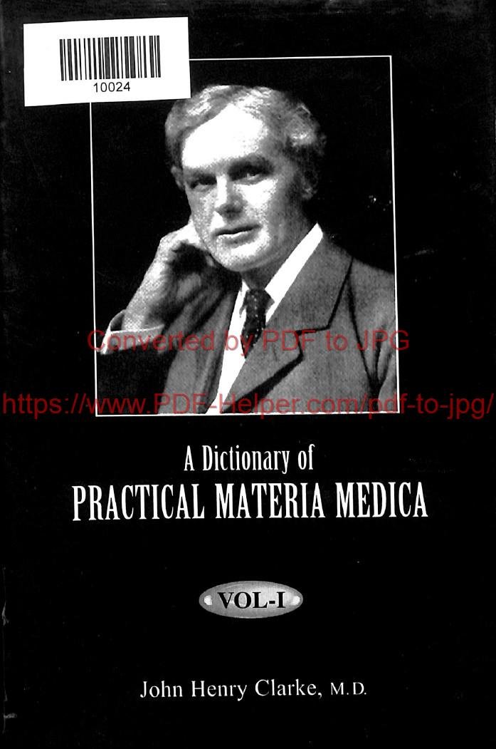 A DICTIONARY OF PRACTICAL MATERIA MEDICA VOL 1