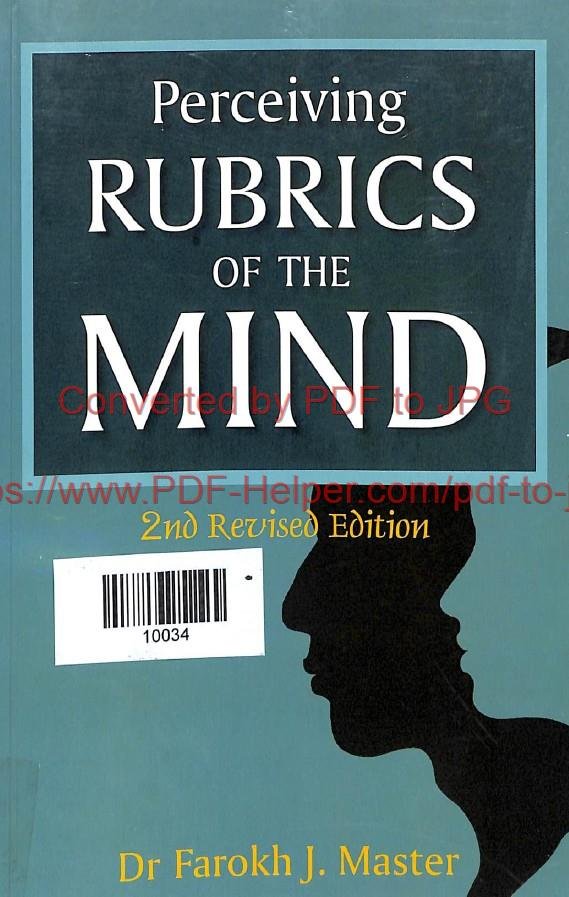 PERCEIVING RUBRICS OF THE MIND