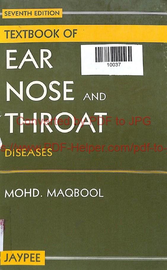 TEXT BOOK OF EAR NOSE AND THROAT