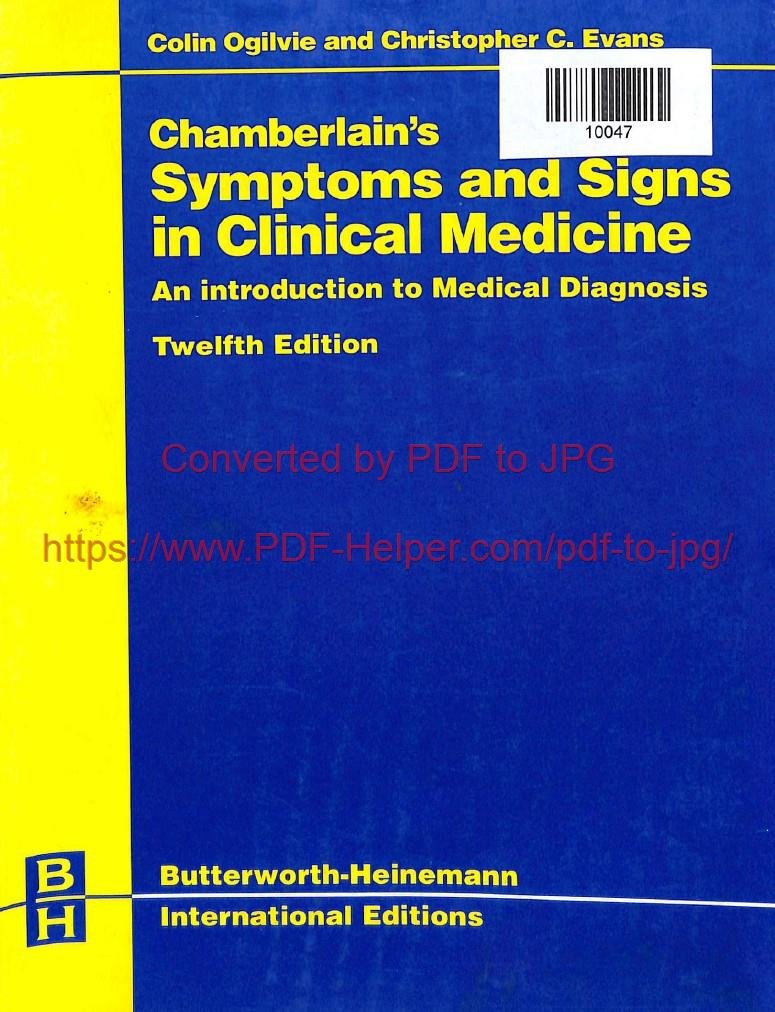 CHAMBERLAIN'S SYMTOMS AND SIGNS IN CLINICAL MEDICINE