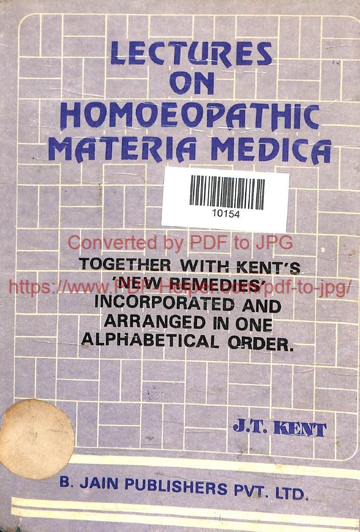 LECTURES ON HOMOEOPATHIC MATERIA MEDICA Y TO OBSTETRICS