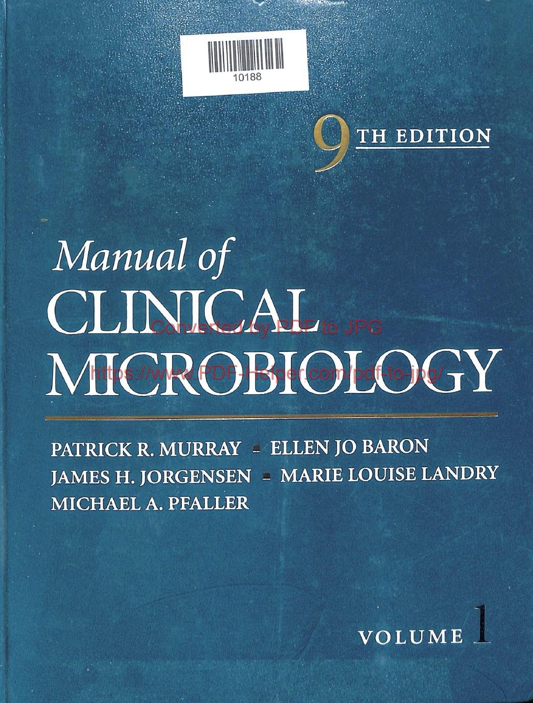 MANUALOF CLINICAL MICROBIOLOGY PEND