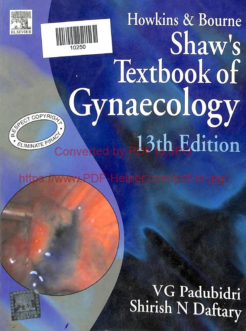 HOWKINS & BOURNE SHAW,S TEXTBOOK OF GYNAECOLOGY 13th EDITION
