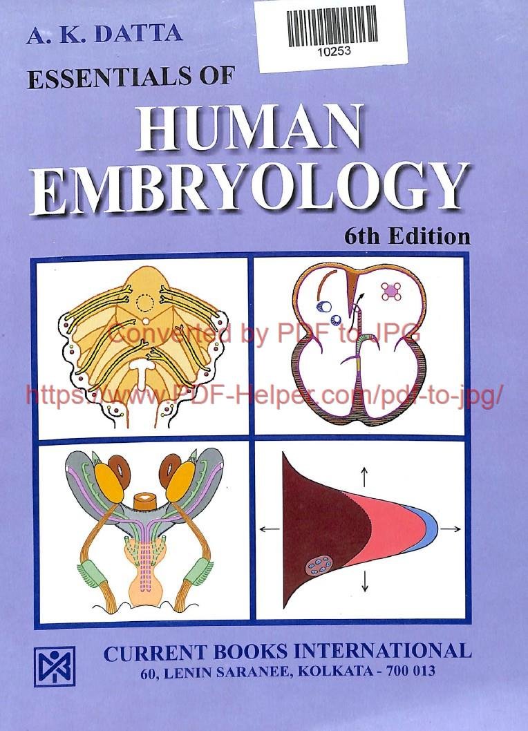 ESSENTIALS OF HUMAN EMBRYOLOGY 6th EDITION