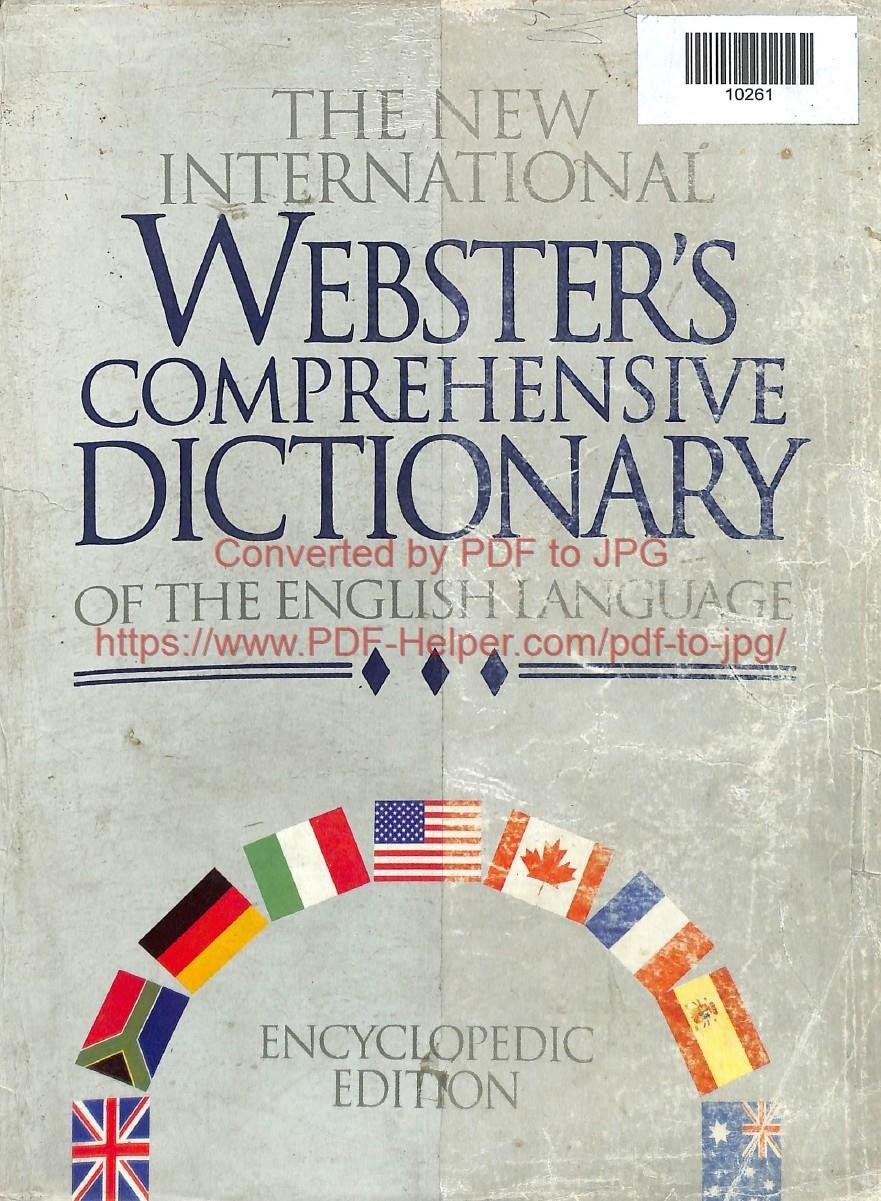 THE NEW INTERNATIONAL WEBSTER'S COMPREHENSIVE DICTIONARY OF THE ENGLISH LANGUAGE