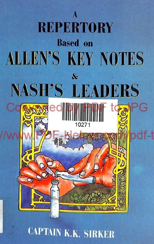 A REPERTORY BASED ON ALLEN'S KEY NOTES AND NASH'S LEADERS