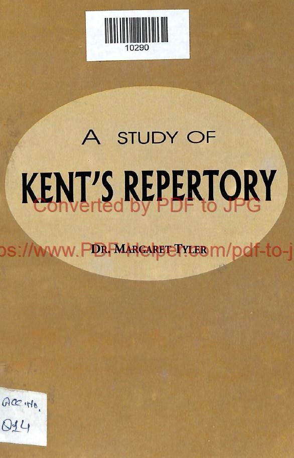 A STUDY OF KENT,S REPERTORY