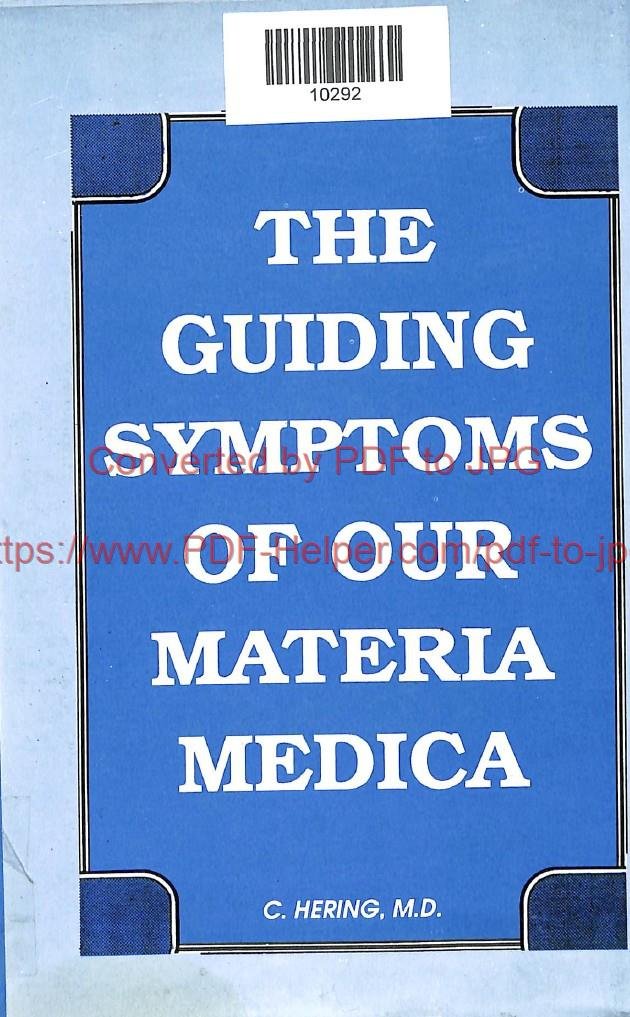 THE GUIDING SYMPTOMS OF OUR MATERIA MEDICA 5