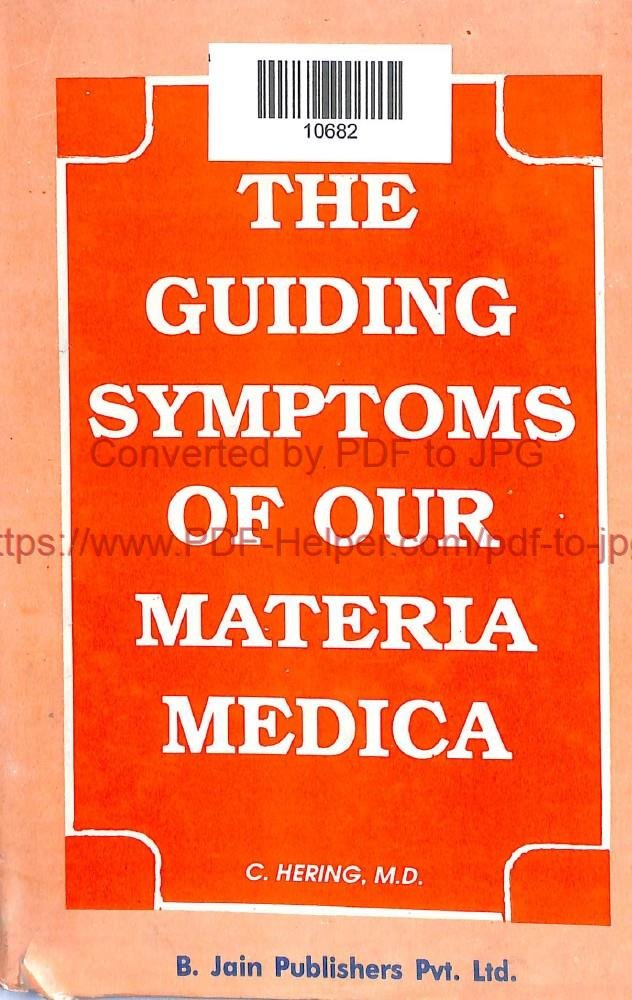 the guiding symptomksa of materla medica vol-2