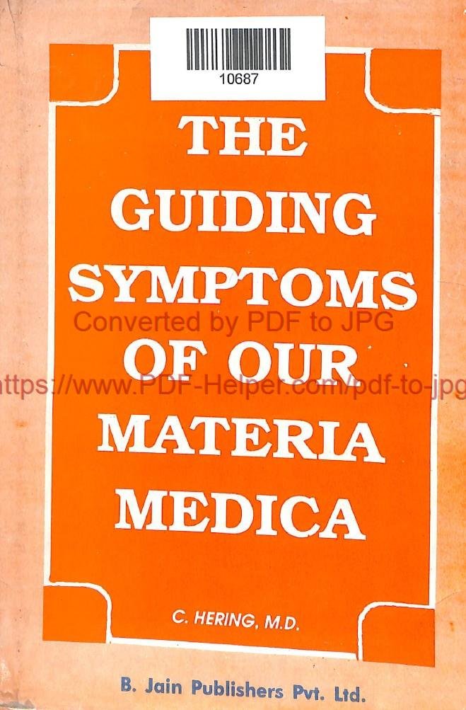 the guiding symptoms of our materla medica vol 7