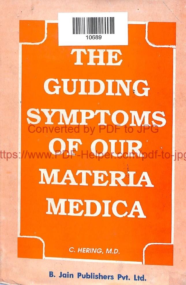 THE GUIDING SYMPTOMS OF OUR MATERIA MEDICA VOLL 9