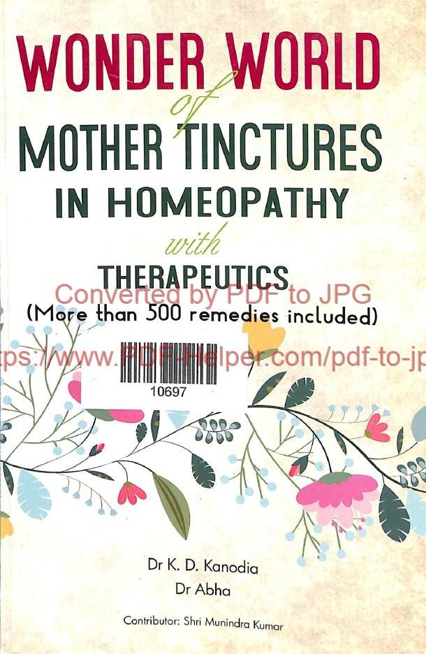 wonder world mother tinctures in homeopathy