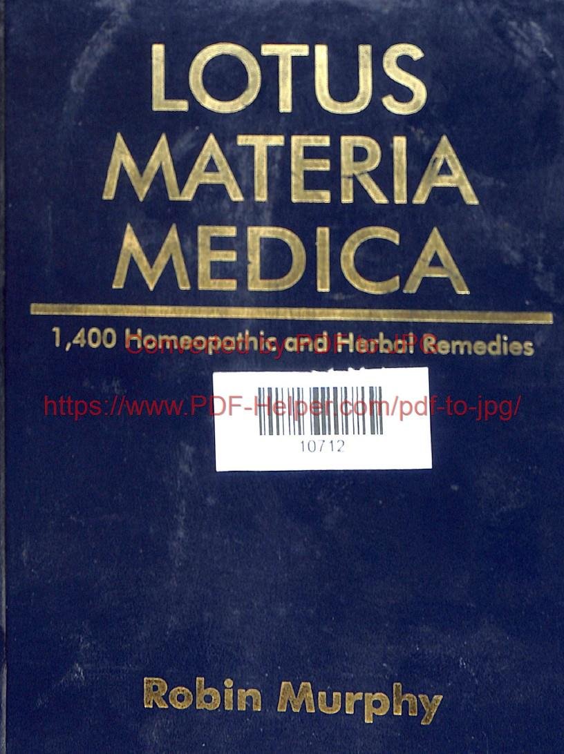 LOTUS MATERIA MEDICA