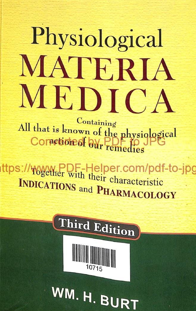 PHYSIOLOGICAL MATERIA MEDICA