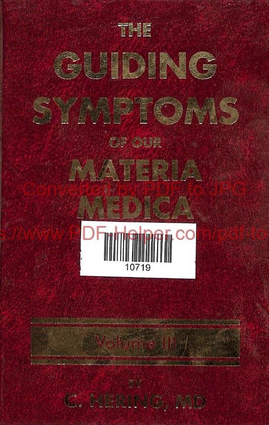 THE GUIDING SYMPTOMS OF OUR MATERIA MEDICA VOLUME-03