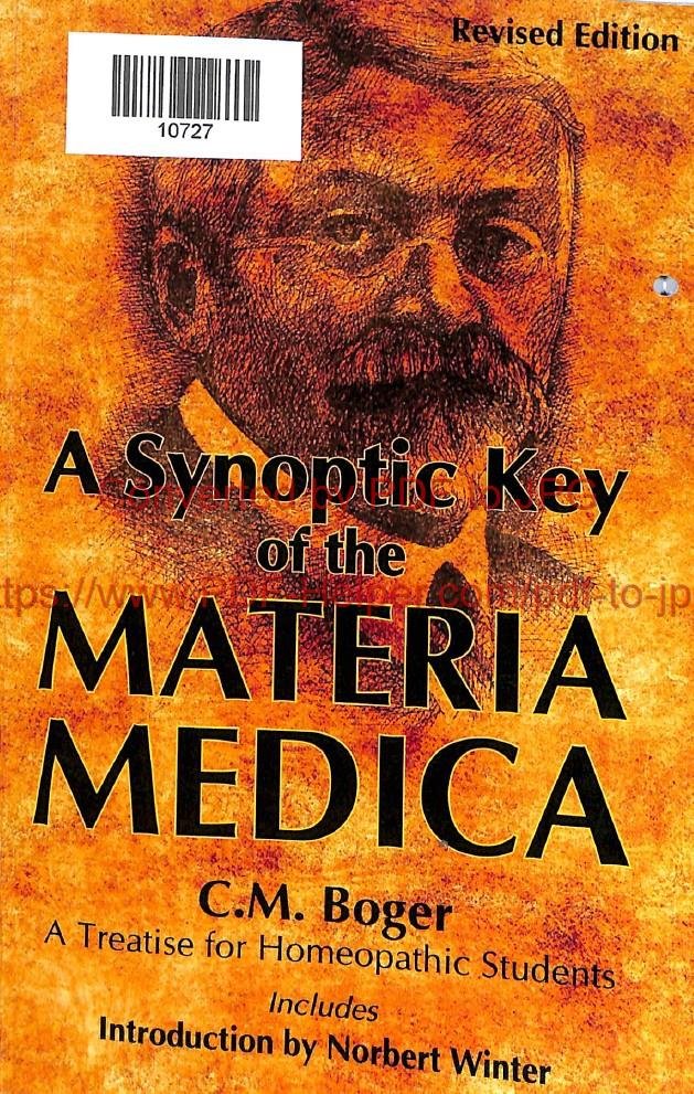 REVISED EDITION A SYNOPTIC KEY OF THE MATERIA MEDICA