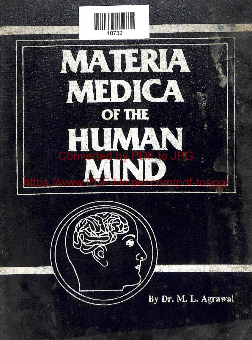 MATERIA MEDICA OF THE HUMAN MIND