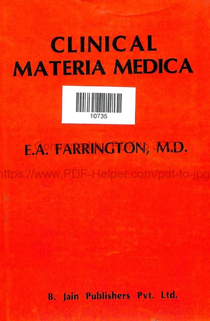 CLINICAL MATERIA MEDICA