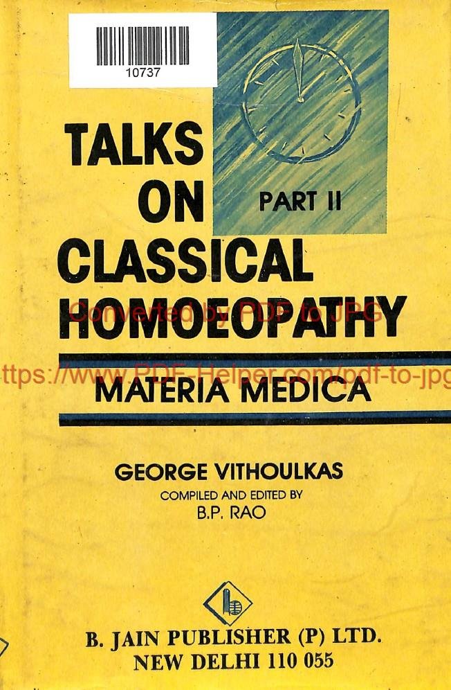 TALKS ON CLASSICAL HOMOEOPATHY CASE-REPORTS PART-2
