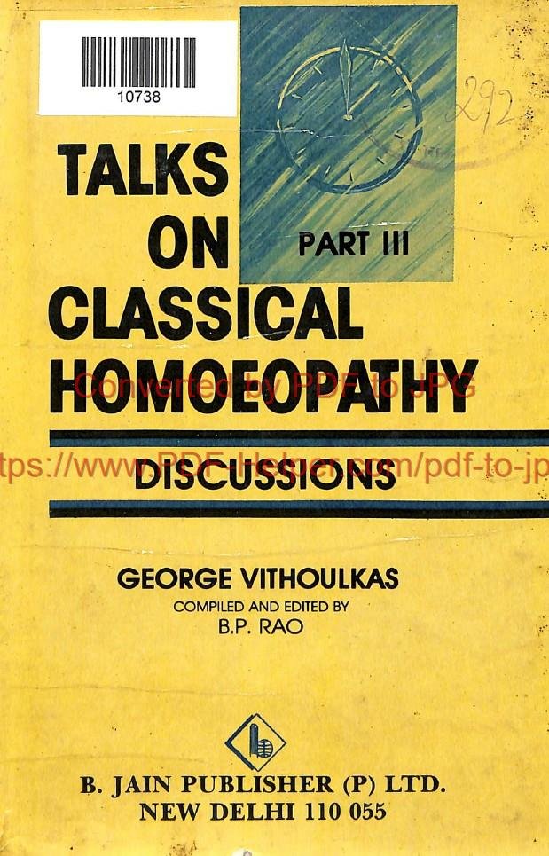 TALKS ON CLASSICAL HOMOEOPATHY CASE-REPORTS PART-3