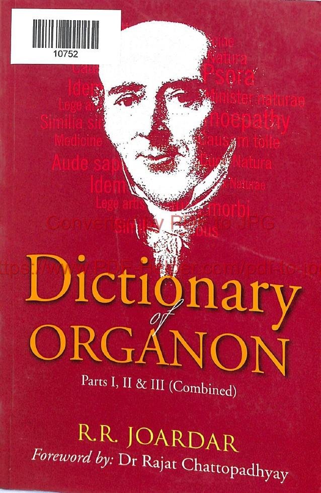DICTIONARY OF ORGANON PARTS-1-2-3 (COMBINED)