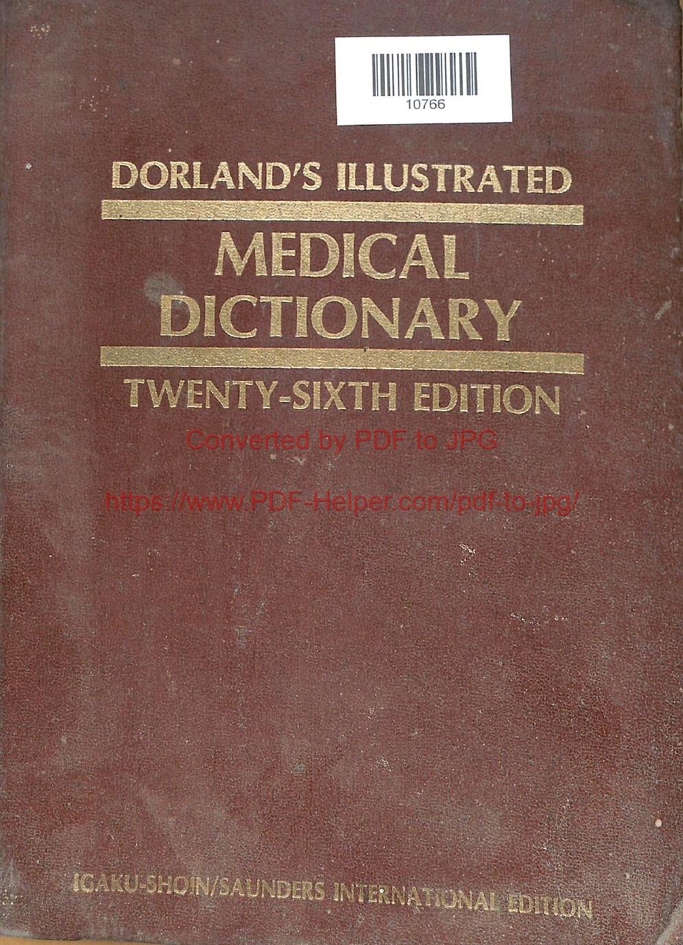DORLAND,S ILLUSTRATED MEDICAL DICTIONARY 26th EDITION