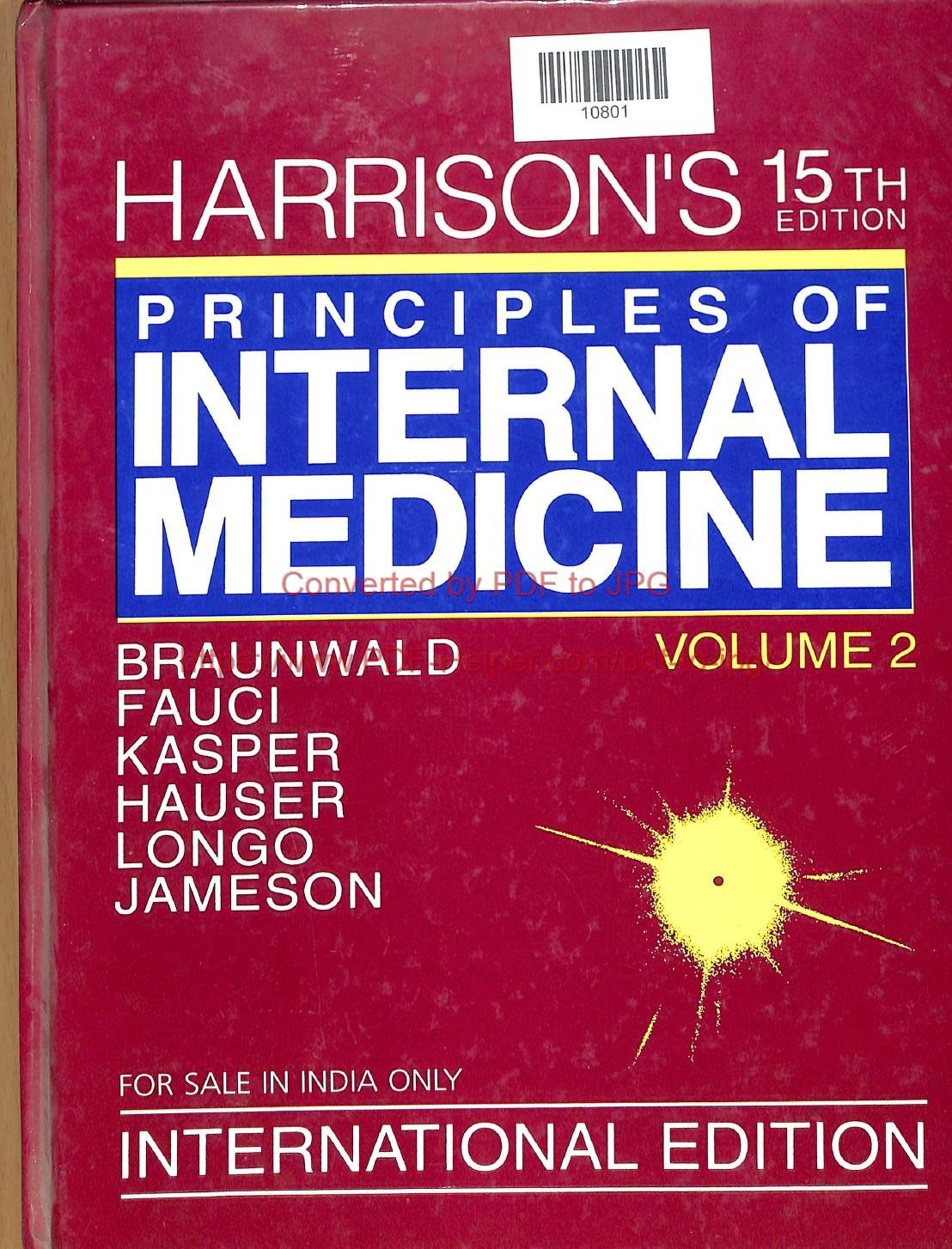 15th EDITION HARRISON,S PRINCIPLES OF INTERNAL MEDICINE VOLUME-2