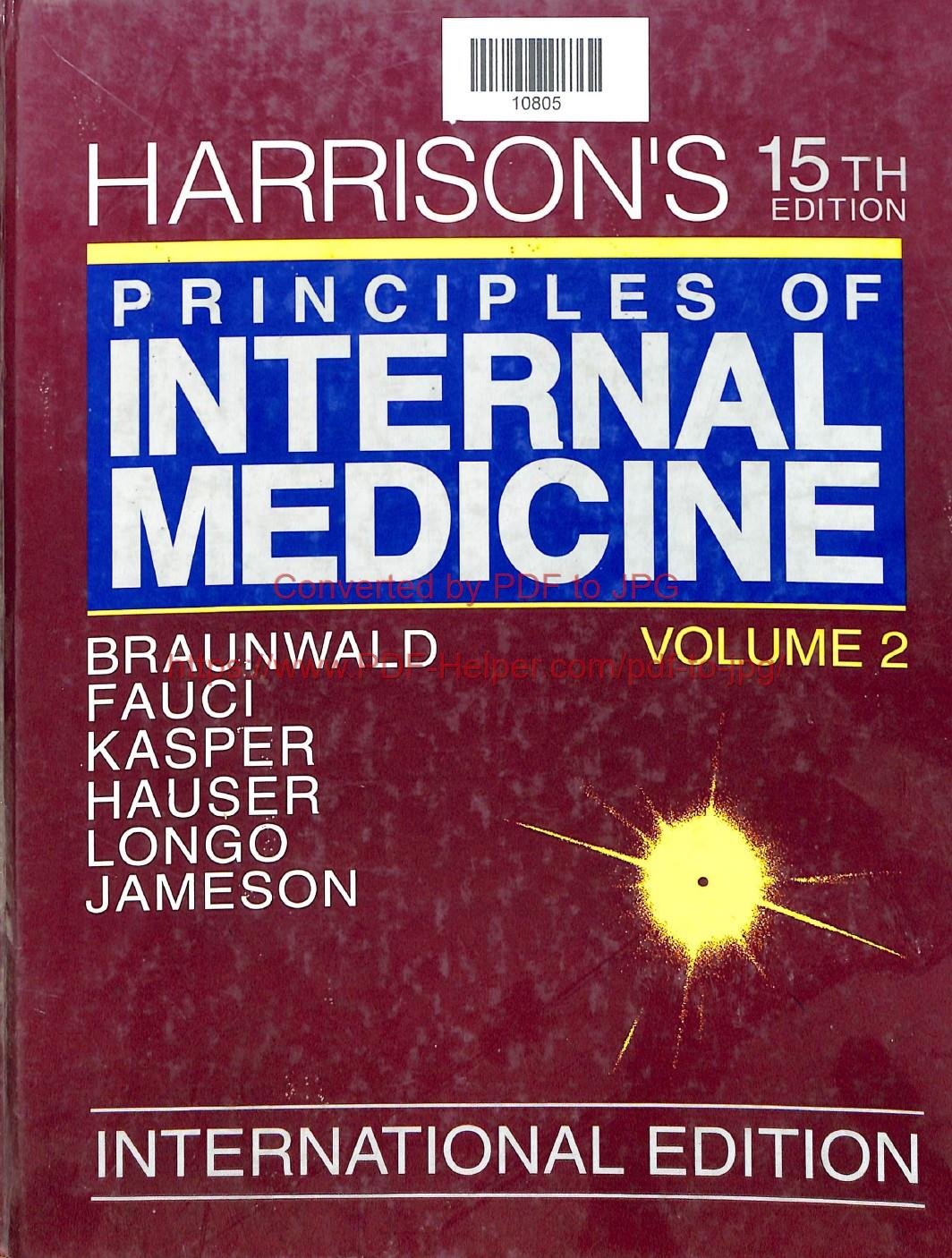 HARRISON,S PRINCIPLES OF INTERNAL MEDICINE VOLUME-2 15th EDITION