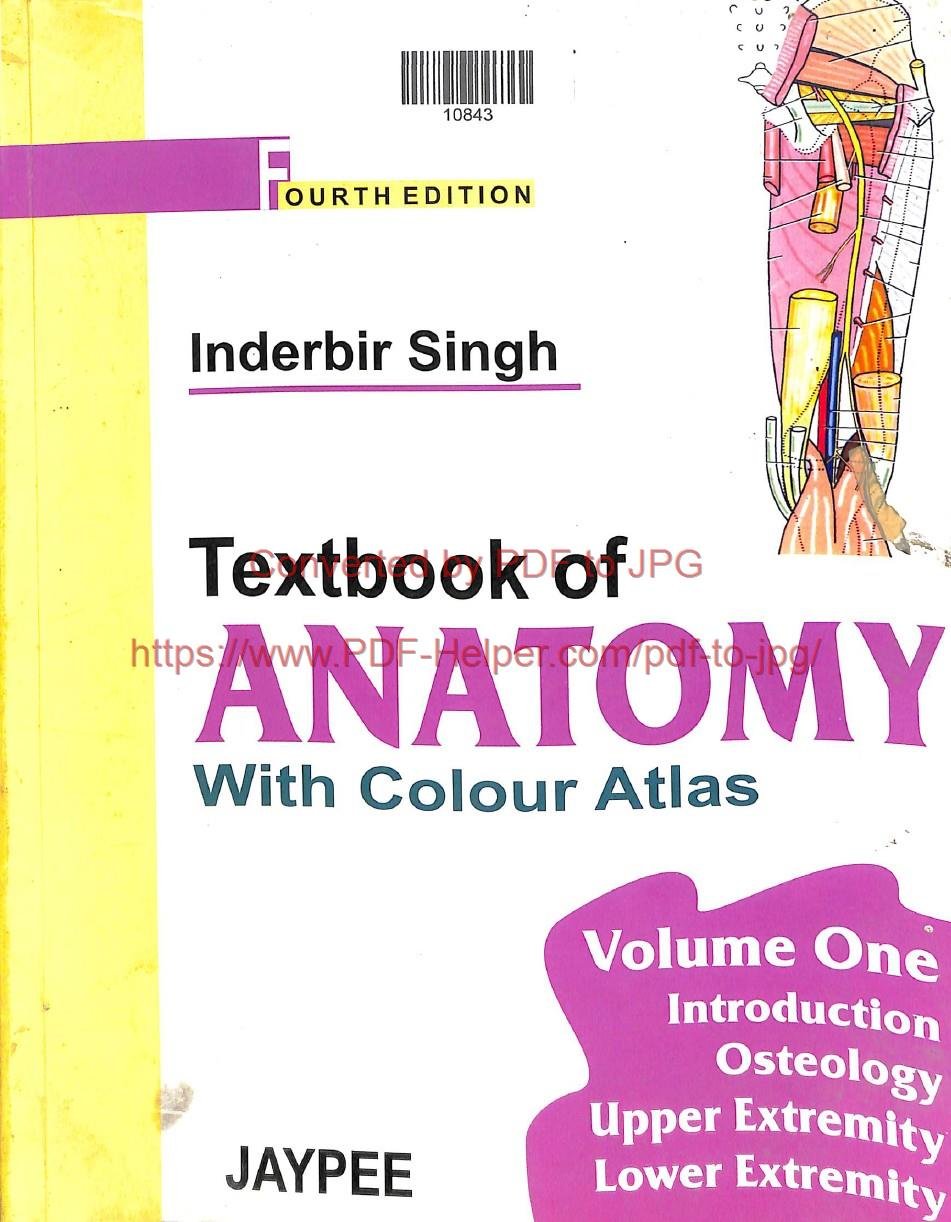 FOURTH EDITION TEXTBOOK OF ANATOMY WITH COLOUR ATLAS VOLIME-1 INTRODUCTION OSTEOLOGY