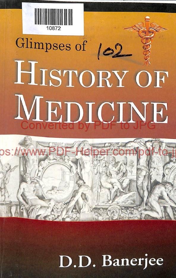 GLIMPSES OF HISTORY OF MEDICINE