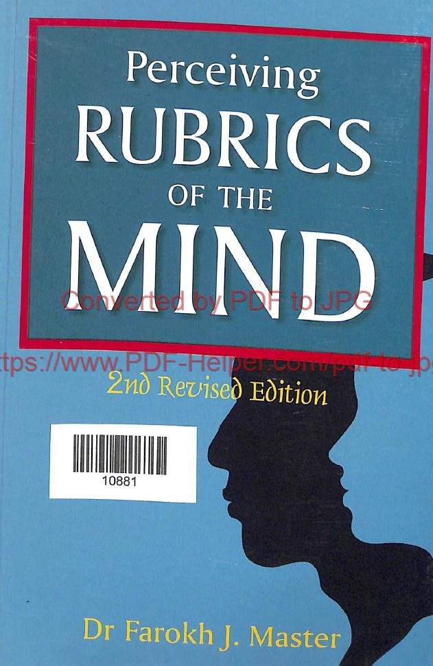 PERCEIVING RUBRICS OF THE MIND 2nd REVISED EDITION