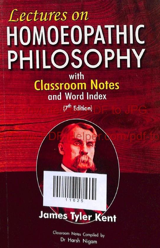 LECTURES ON HOMOEOPATHIC PHILOSOPHY