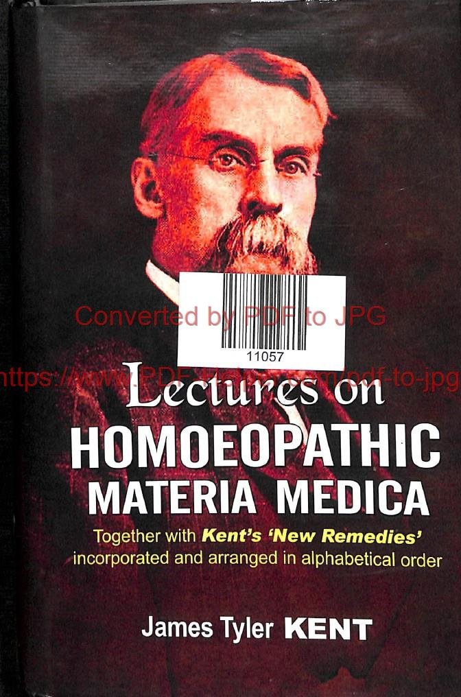 LECTURES ON HOMOEOPATHIC MATERIA MEDICA