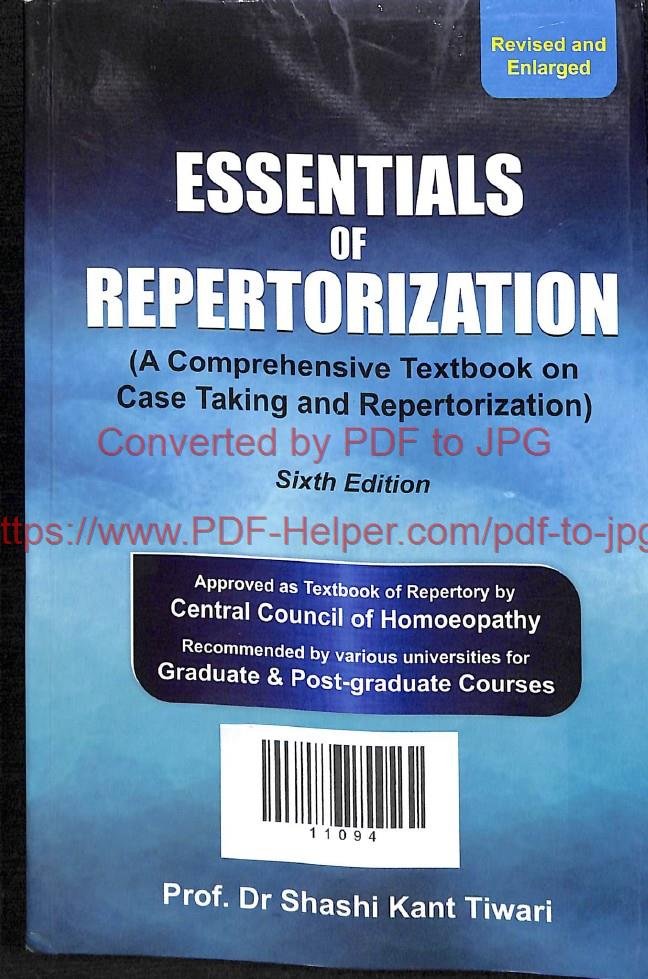 ESSENTIALS OF REPERTORIZATION EDITION -6