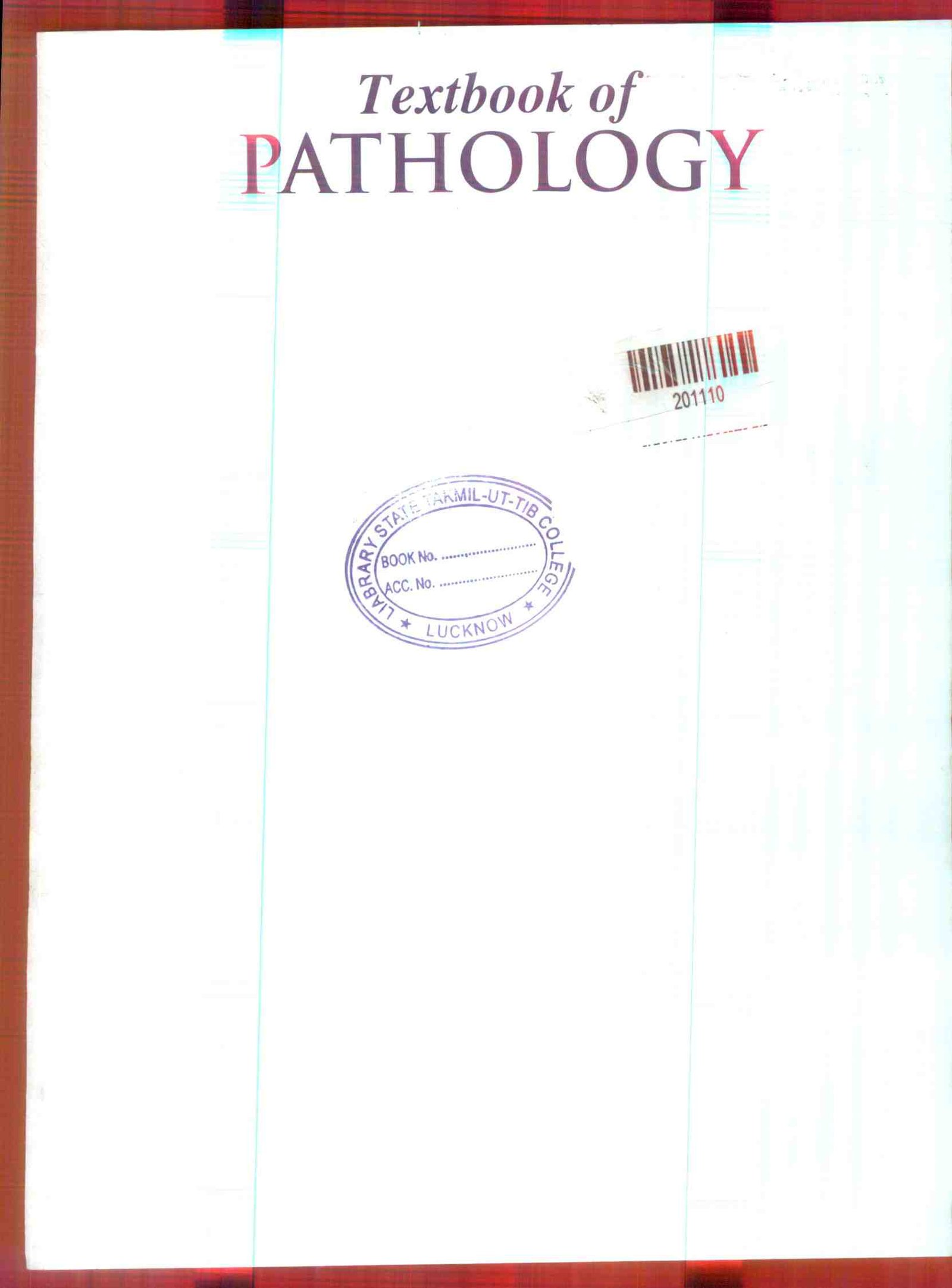 Textbook of Pathology