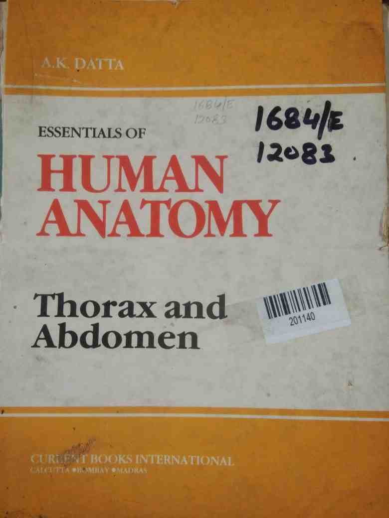 Essentials of Human Anatomy: Thorax and Abdomen