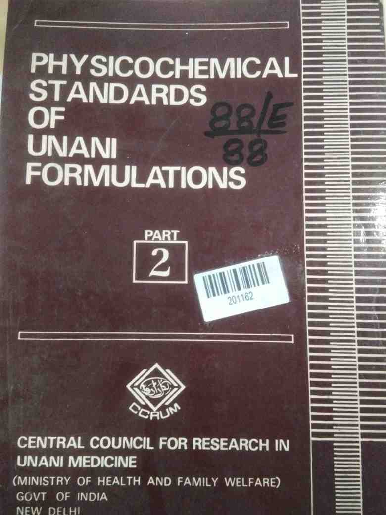 Physicochemical Standards of Unani Formulations