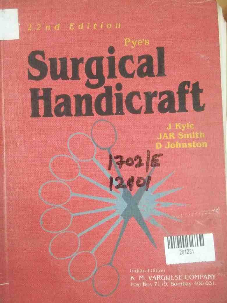 Pye's Surgical Handicraft